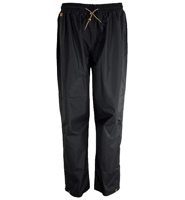 Ripstop Packable Polyester Stormwear Overpants - Black Colour